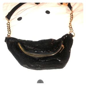COPY - Black Sequin Fanny Pack